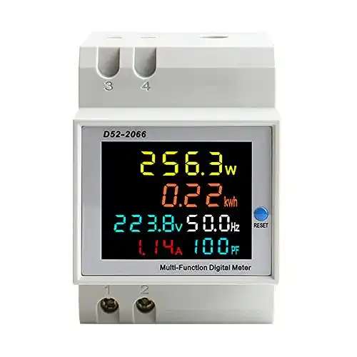 Stromzähler Cyeehxin 6in1 LCD Digitale Hutschiene