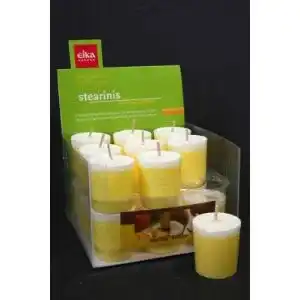 Eika-Kerzen Eika 18 DUFT VOTIVKERZEN KERZE STEARIN DUFTSTUMPEN ANANAS
