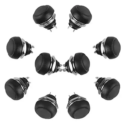 Taster Larcele 10 Stück 12mm Momentan wasserdicht Push Button
