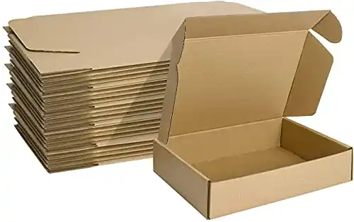 Kartons HORLIMER 25 Stück Versand 22,9×15,3×5,1 cm, Braun