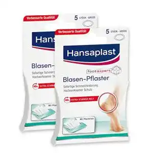 Blasenpflaster Hansaplast groß, transparente Pflaster, 2 x 5 Stück