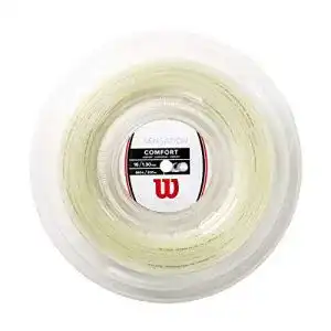 Tennissaiten Wilson Erwachsene Besaitung von Schläger Sensation 16 200 m Reel Tennissaite, Natural