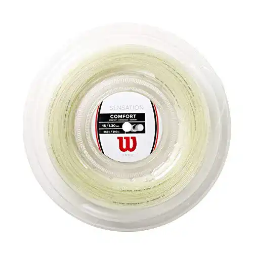 Die beste Tennissaiten Wilson Erwachsene Besaitung von Schläger Sensation 16 200 m Reel Tennissaite, Natural 2026 Test Bestseller Tennissaiten Wilson Erwachsene Besaitung von Schläger Sensation 16 200 m Reel Tennissaite, Natural