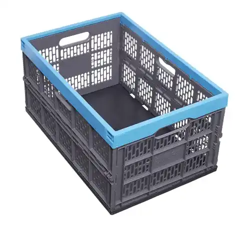 Klappbox Gies 45l, 54 x 36 cm, BPA frei blau-grau