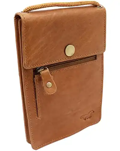 Brustbeutel Safekeepers, Leder, Herren Damen