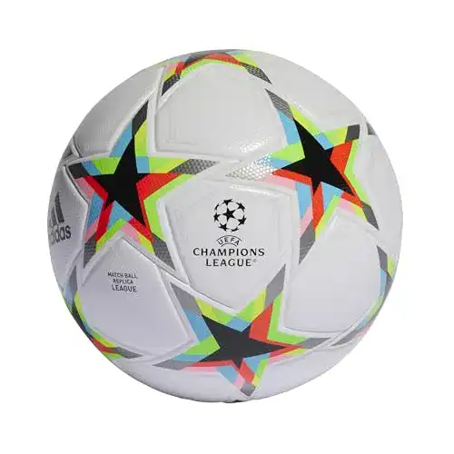 Fußball (Adidas) adidas UCL LGE Fußball White/Silvmt/Brcyan/B 5