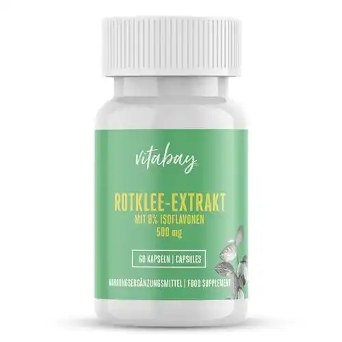Rotklee-Kapseln vitabay Rotklee Extrakt mit 8% Isoflavonen