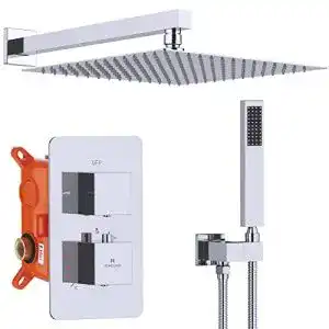 Homelody Duschsystem HOMELODY Regendusche mit Thermostat