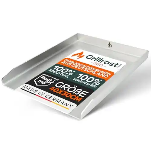 Grillplatte Grillrost.com Das Original /Plancha Edelstahl 40 x 30cm