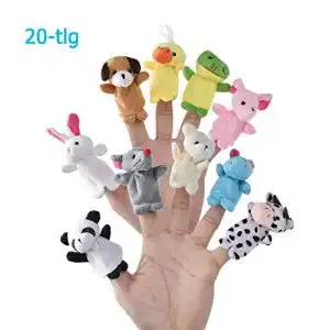 Fingerpuppen Caiming Finger Plüschtier 20-TLG