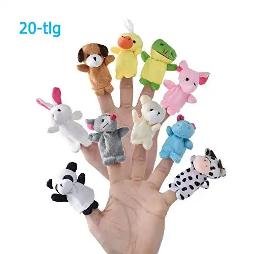 Fingerpuppen Caiming Finger Plüschtier 20-TLG
