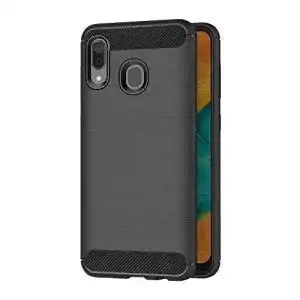 Samsung-Galaxy-A20-Hülle AICEK, Schwarz Silikon Handyhülle