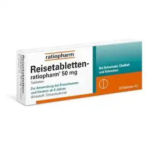 Reisetabletten Ratiopharm, 20 St