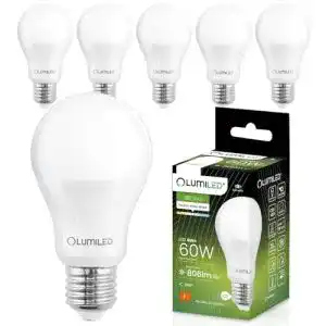 LED E27 60 W LUMILED A60 E27 LED Lampe, 8W, 806 Lumen