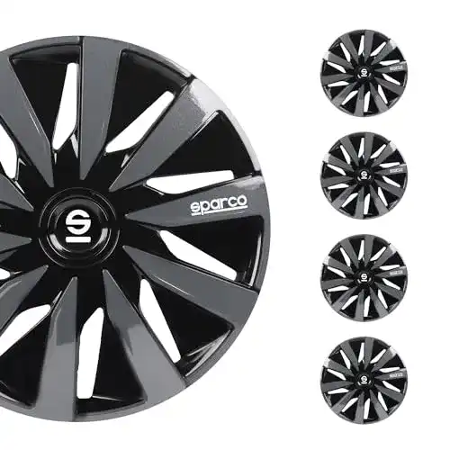 Radkappen Sparco SPC1691BKGR
