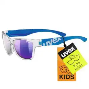 Fahrradbrille Kinder Uvex sportstyle 508 clear blue/mir.blue