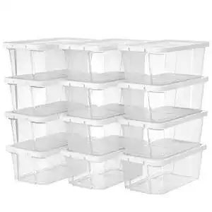 Schuhbox SONGMICS 12er Set Aufbewahrungsboxen