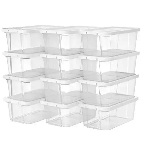 Schuhbox SONGMICS 12er Set Aufbewahrungsboxen