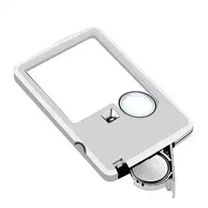 Taschenlupe THCL Tragbare LED-Lupe Handlupe zum Lesen