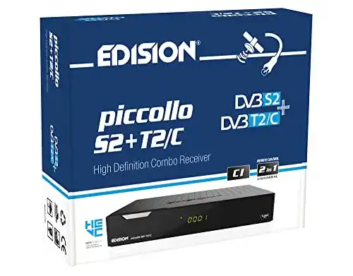 Die beste Edision-Receiver Edision PICCOLLO S2+T2/C Combo Receiver 2026 Test Bestseller Edision-Receiver Edision PICCOLLO S2+T2/C Combo Receiver