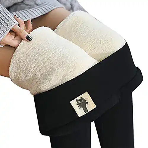 Gefütterte Leggings Denise Lamb Warme Schlanke Hose, Winter