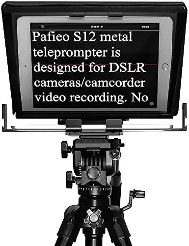 Teleprompter Pafieo 13 Zoll, S12 Groß DSLR mit Fernbedienung