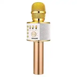 Karaoke-Mikrofon BONAOK Drahtlos Bluetooth, 3 in 1