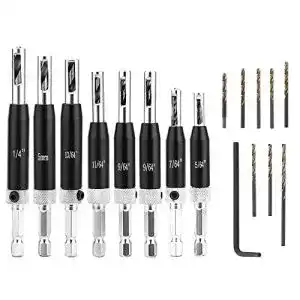 Scharnierbohrer Keyohome 17-teiliges -Set, HSS selbstzentral
