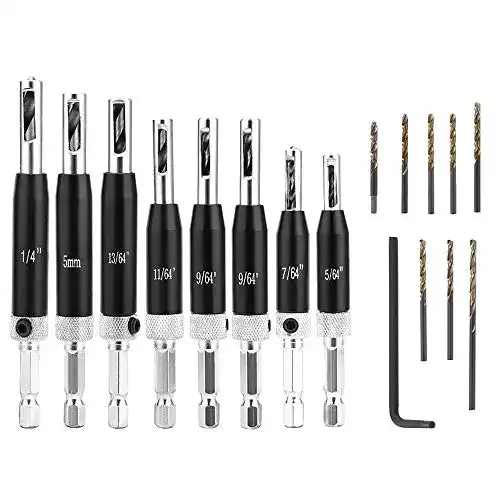 Scharnierbohrer Keyohome 17-teiliges -Set, HSS selbstzentral