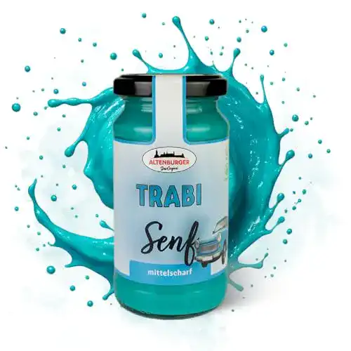 Senf Altenburger Original Trabi, mittelscharfer, blauer, 200ml