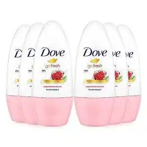 Deo-Roller Damen Dove Deoroller 6er Pack Go Fresh Granatapfel