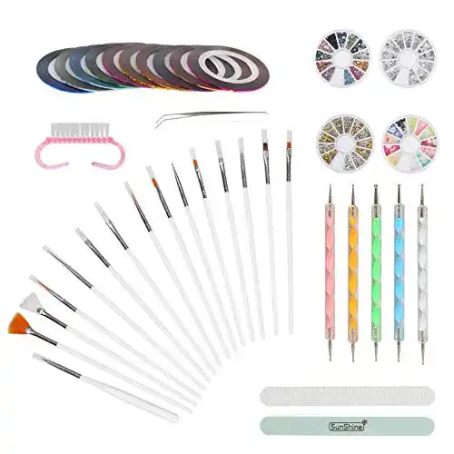 Nageldesign-Set AirSMall 37tlg Nageldesign Zubehör Set