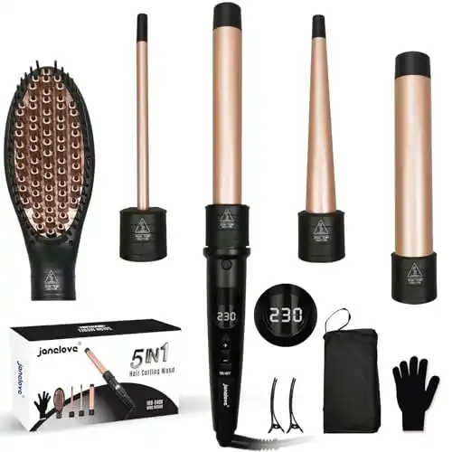5-in-1-Lockenstab janelove 32mm Lockenstab mit Verschiedenen
