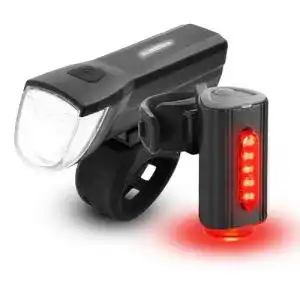 Fahrradbeleuchtung FISCHER USB Beleuchtungs-Set