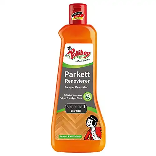 Parkettpflege Poliboy … pflegt wie neu, seidenmatt 500ml