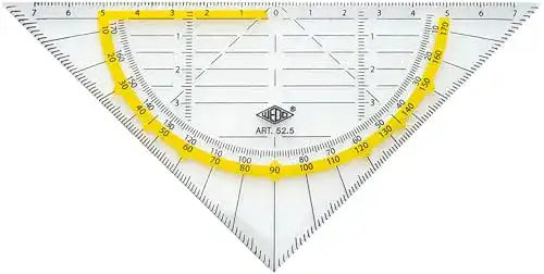 Geodreieck WEDO 525 Geometrie Dreieck 16 cm, Kunststoff