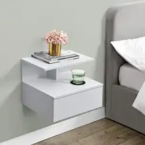 Nachttisch hängend [en.casa] Wandschrank mit Schublade