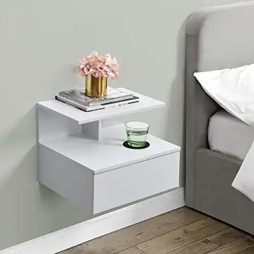 Nachttisch hängend [en.casa] Wandschrank mit Schublade