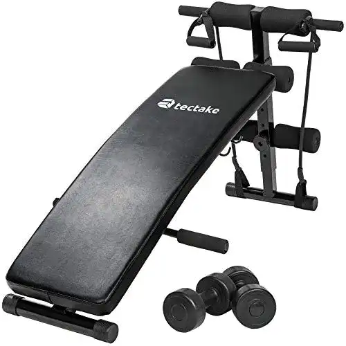 Sit-Up-Bank TecTake Sit-up Bank Bauchtrainer klappbar & verstellbar