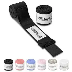 Boxbandagen Serigala 4,5m mit Daumenschlaufe – Halb elastisch