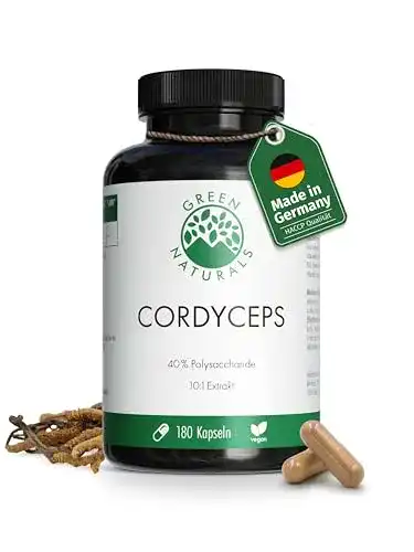 Cordyceps GREEN NATURALS Extrakt, 180 Kapseln á 500mg