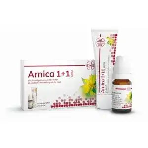 Arnica-Globuli DHU Arnica 1+1 Streukügelchen und Salbe