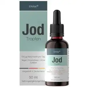 Jod flüssig EXVital Jod Tropfen, 180 µg hochdosiertes Kaliumiodid