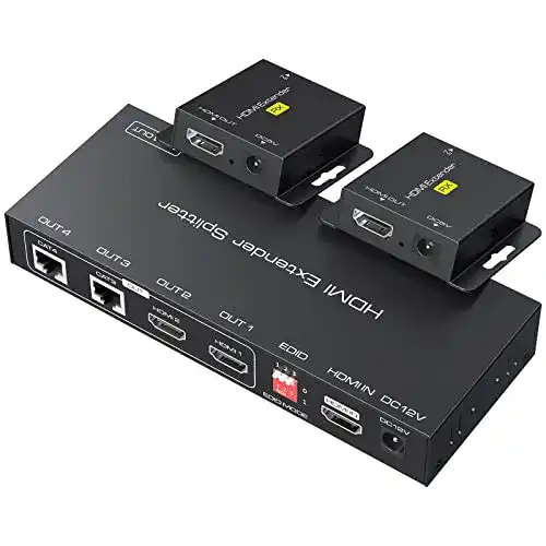 HDMI-Extender 4K VPFET HDMI Extender Splitter über Cat5e/6