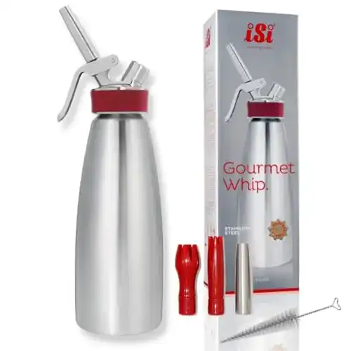 Sahnespender ISI 1 Liter, Gourmet Whip Plus, Edelstahl
