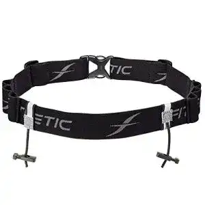 Startnummernband Fitletic Race II mit Gelschlaufen, schwarz/grau