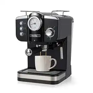 Latte-macchiato-Maschine Derlla Retro-Kaffeemaschine, 20 Bar