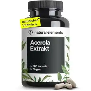 Acerola-Kapseln natural elements Acerola Kapseln für 6 Monate