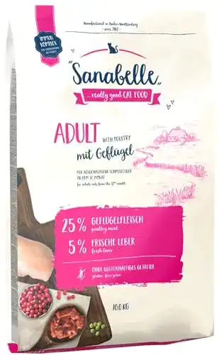 Sanabelle-Katzenfutter bosch Tiernahrung Adult mit Geflügel 10 kg