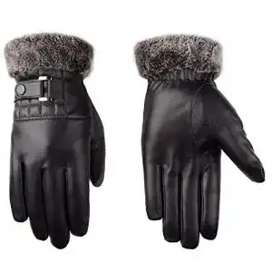 Motorradhandschuhe TONSEE Rock schwarz kurze Sport Leder